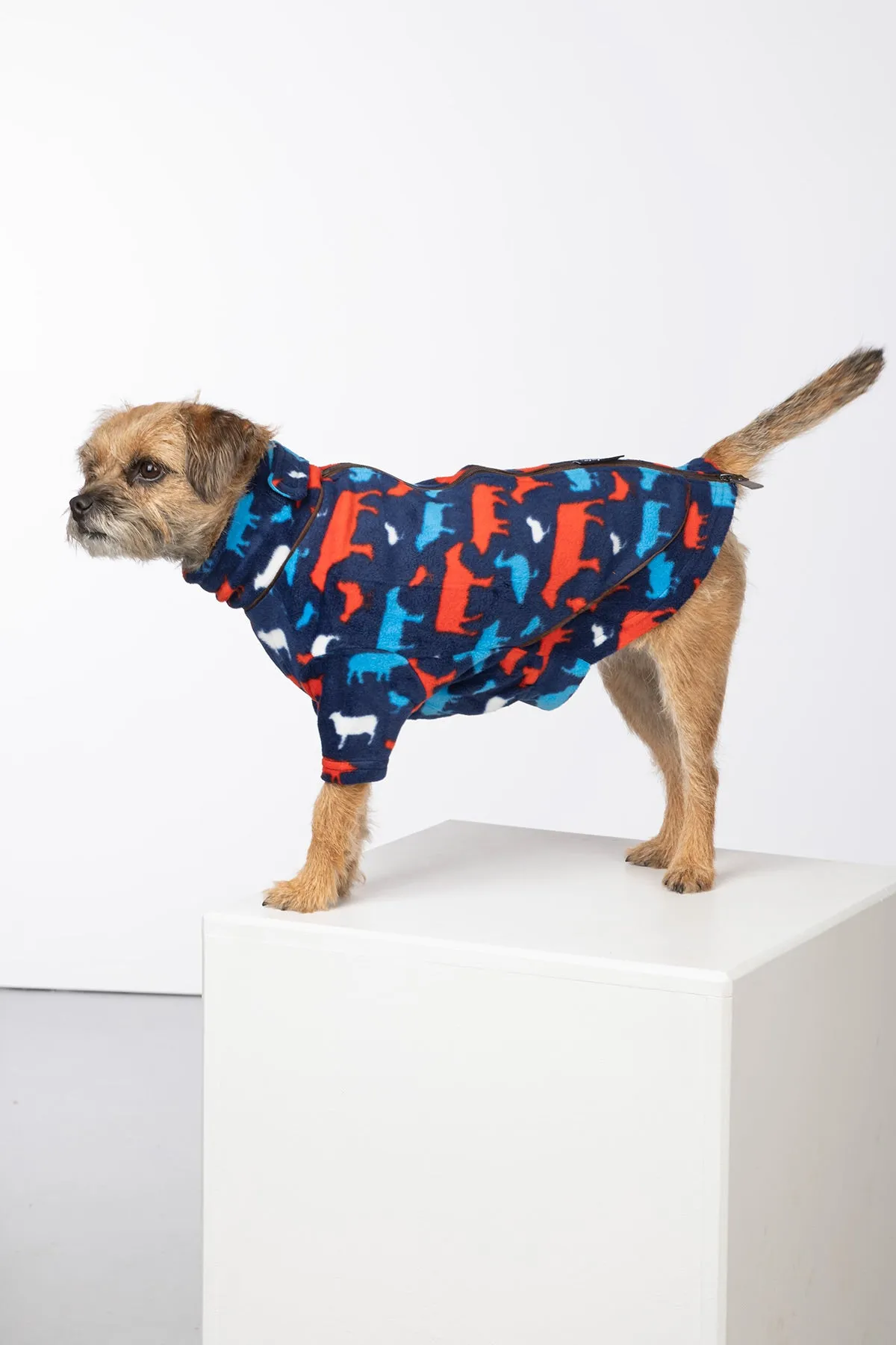 Patterned Fleece Dog Jumper - Yapham