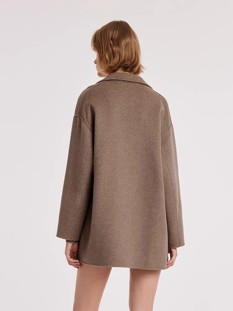 Pure Cashmere Mid-Length Coat