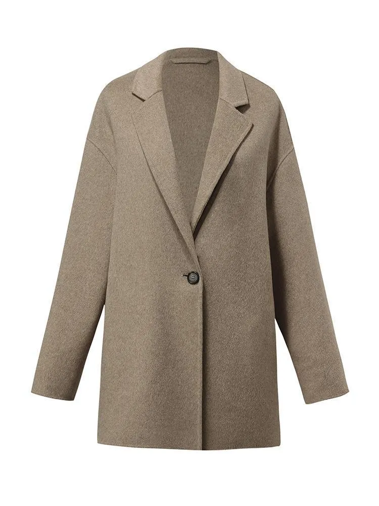 Pure Cashmere Mid-Length Coat