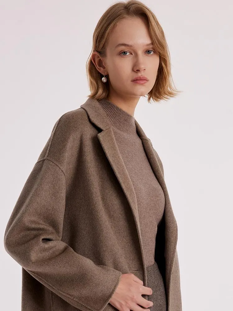 Pure Cashmere Mid-Length Coat