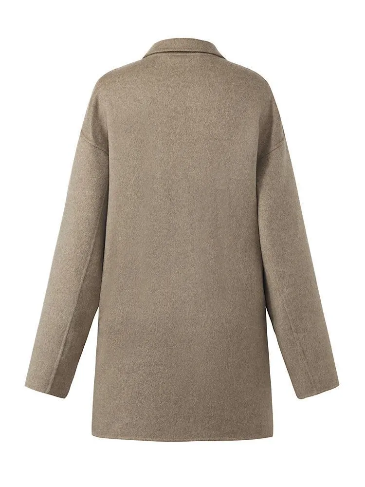 Pure Cashmere Mid-Length Coat