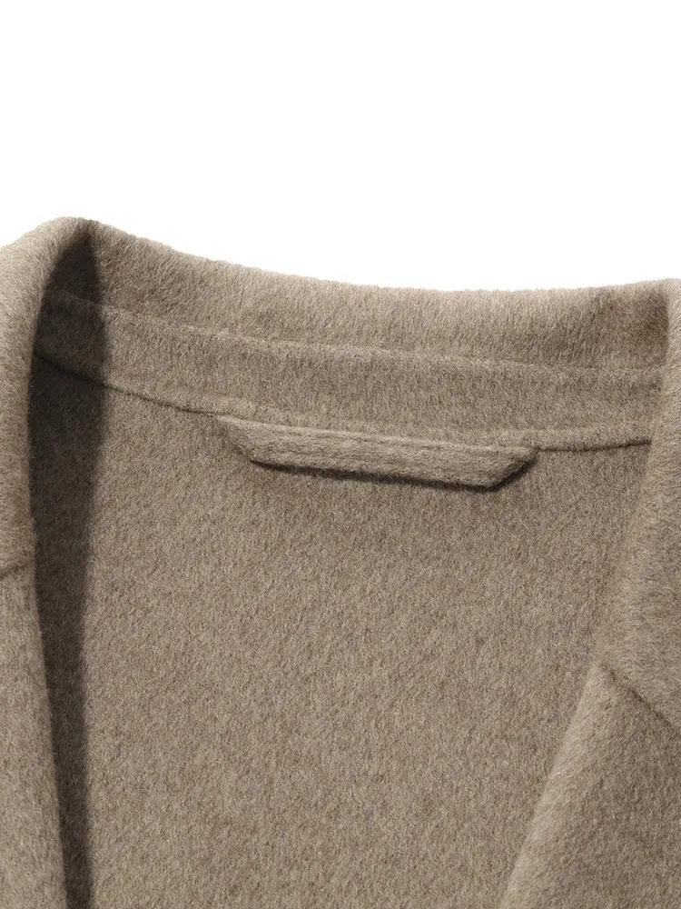 Pure Cashmere Mid-Length Coat