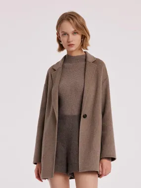 Pure Cashmere Mid-Length Coat