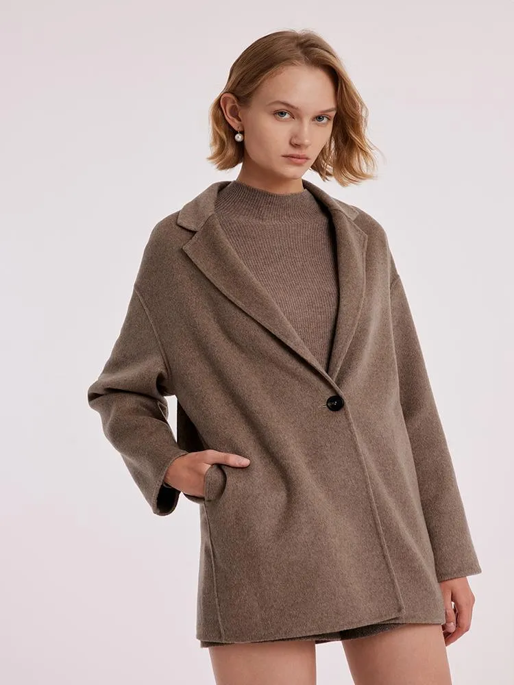 Pure Cashmere Mid-Length Coat