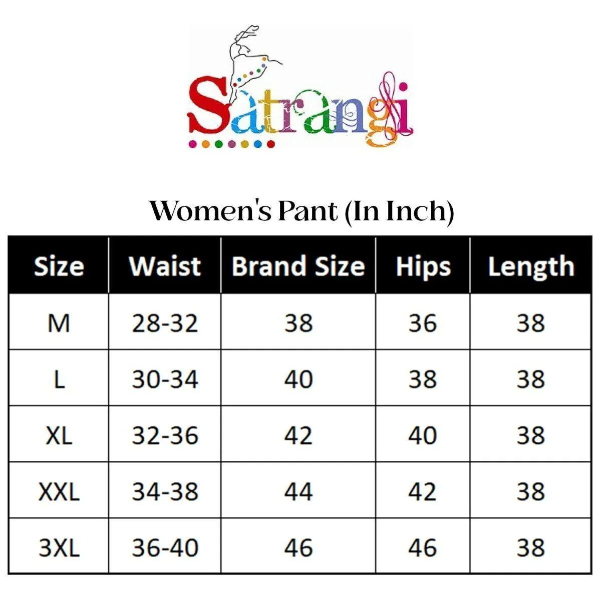 Satrangi Women's Rama Viscose Lycra Trouser