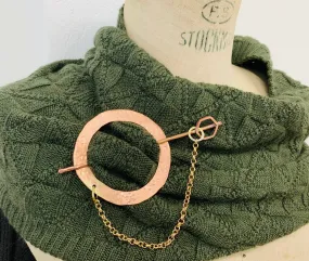 Scarf Tie Copper Circle
