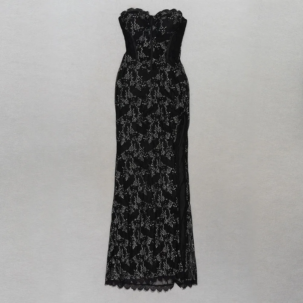 Sexy Sweetheart Slim Fit Side Split Evening Dress