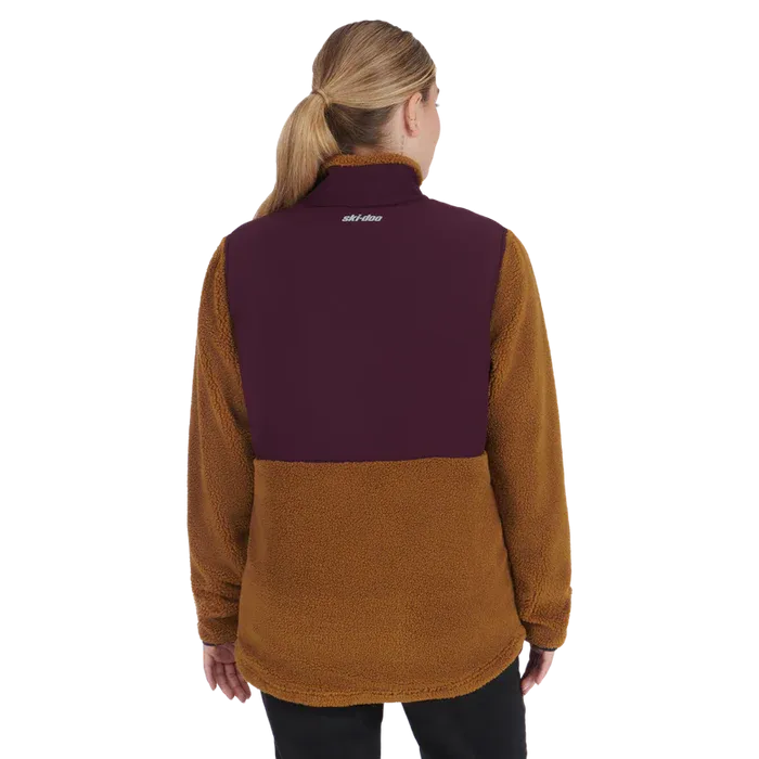 Ski-Doo Ladies Bronze Teddy Fleece Jacket