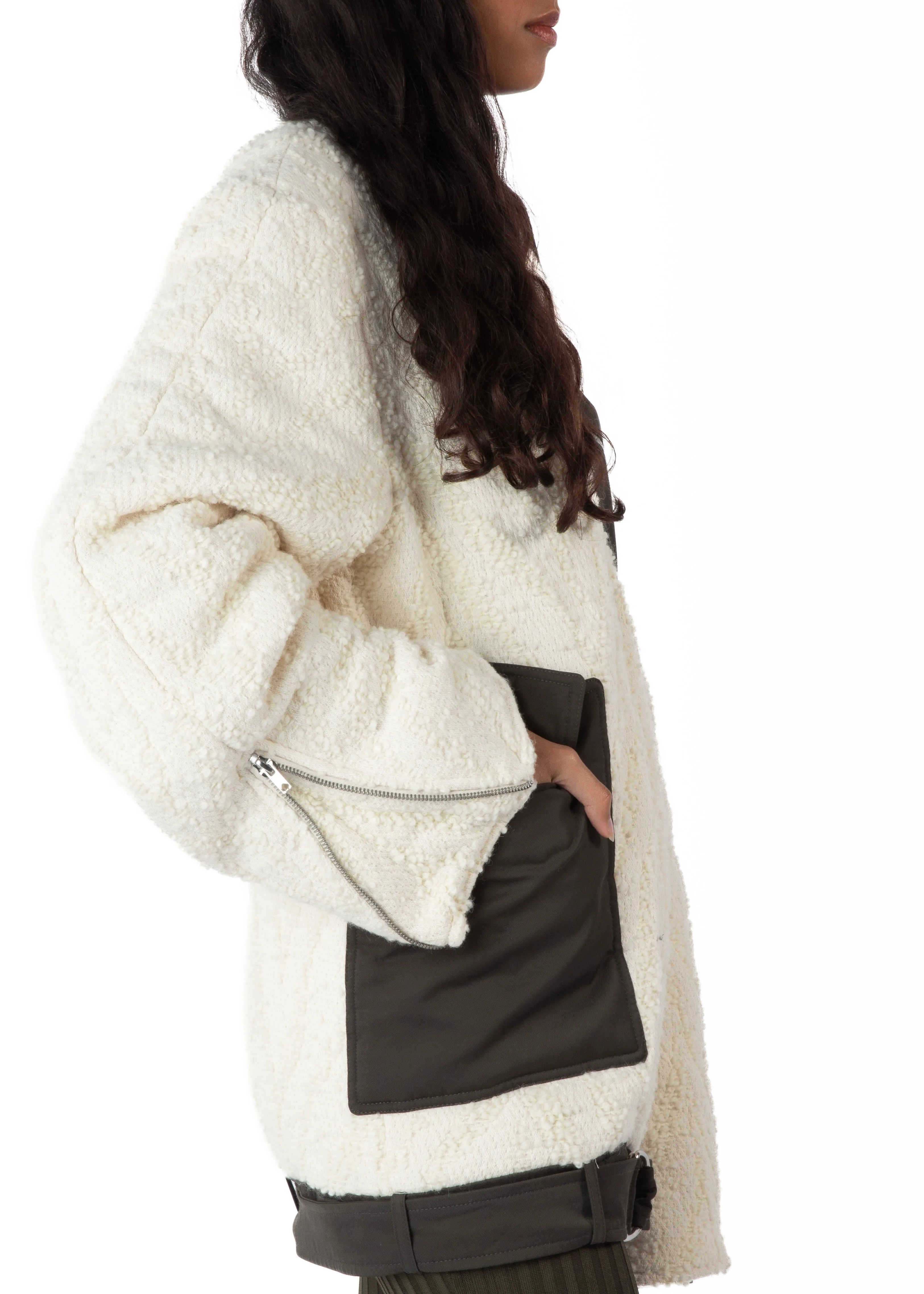 TEDDY BOMBER BAGARDINE TRIM