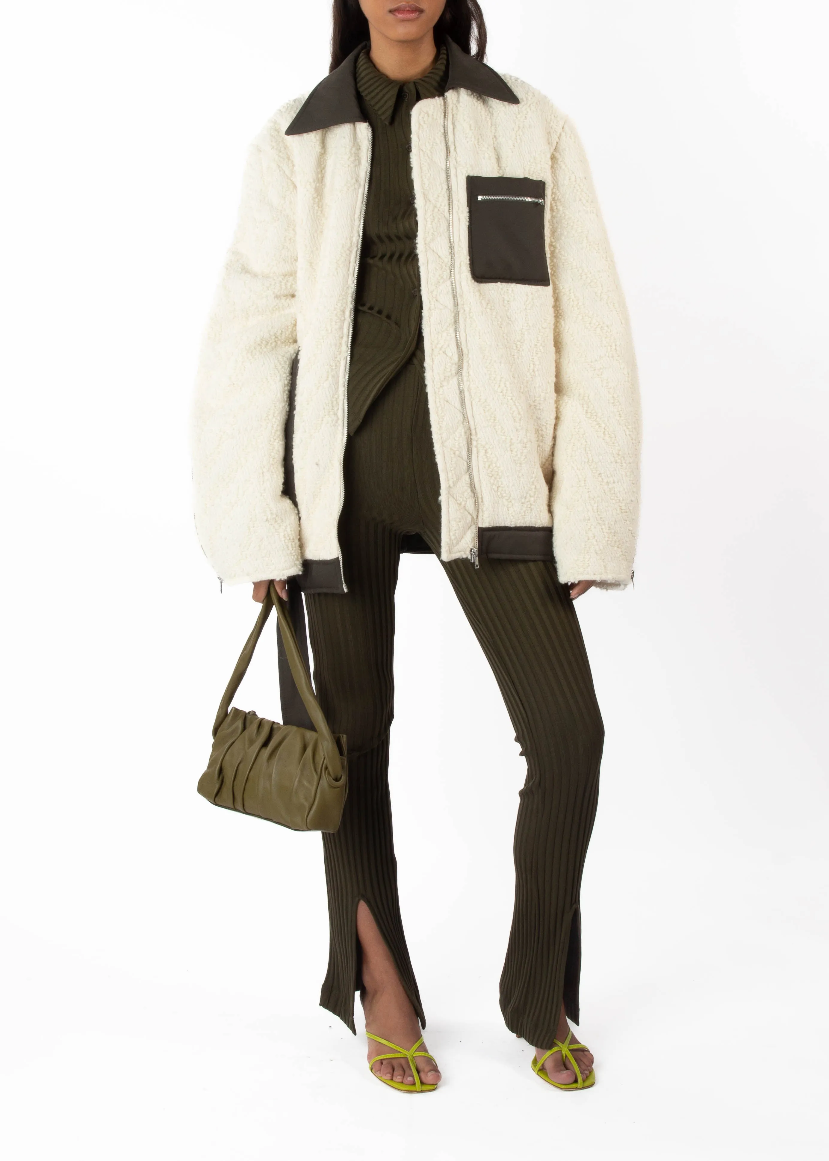 TEDDY BOMBER BAGARDINE TRIM