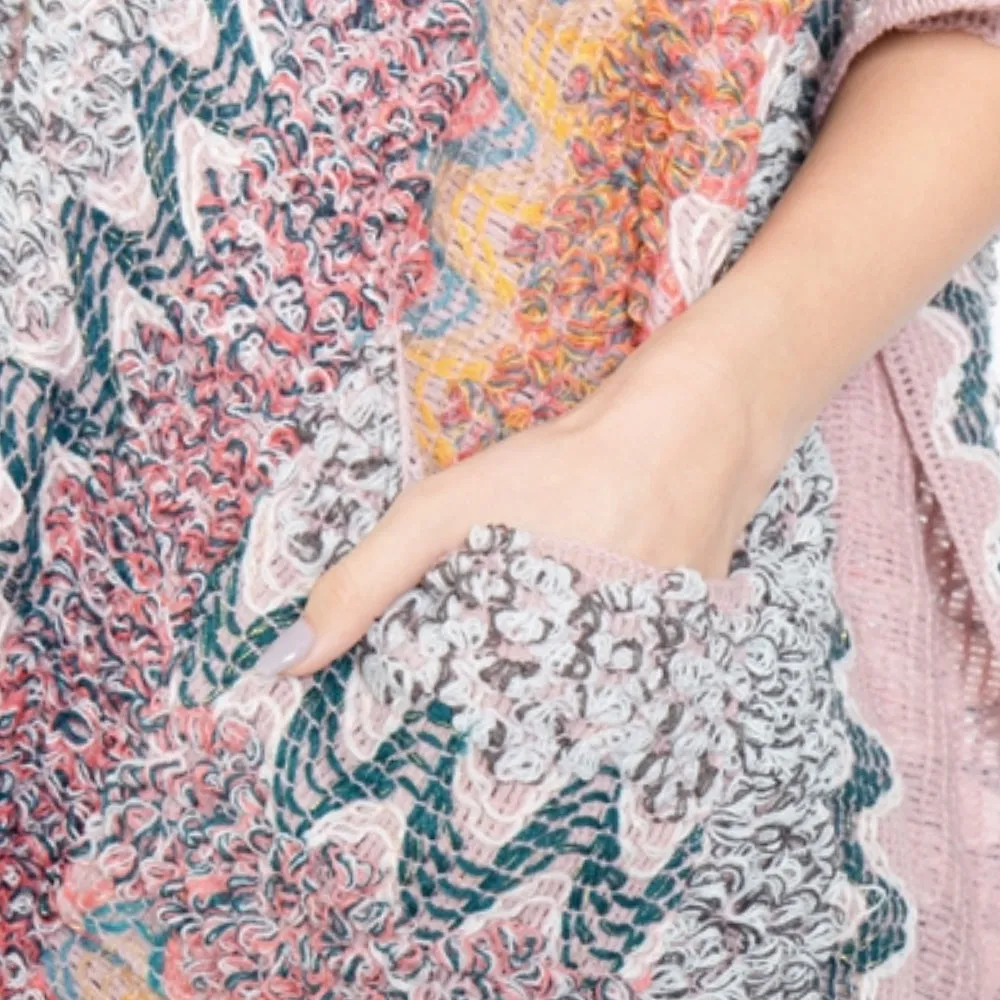 Textured Woven Ruana
