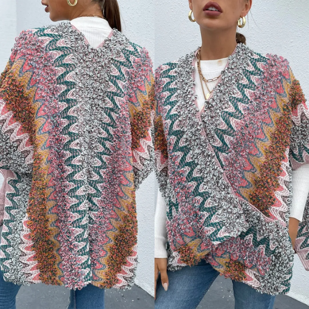 Textured Woven Ruana