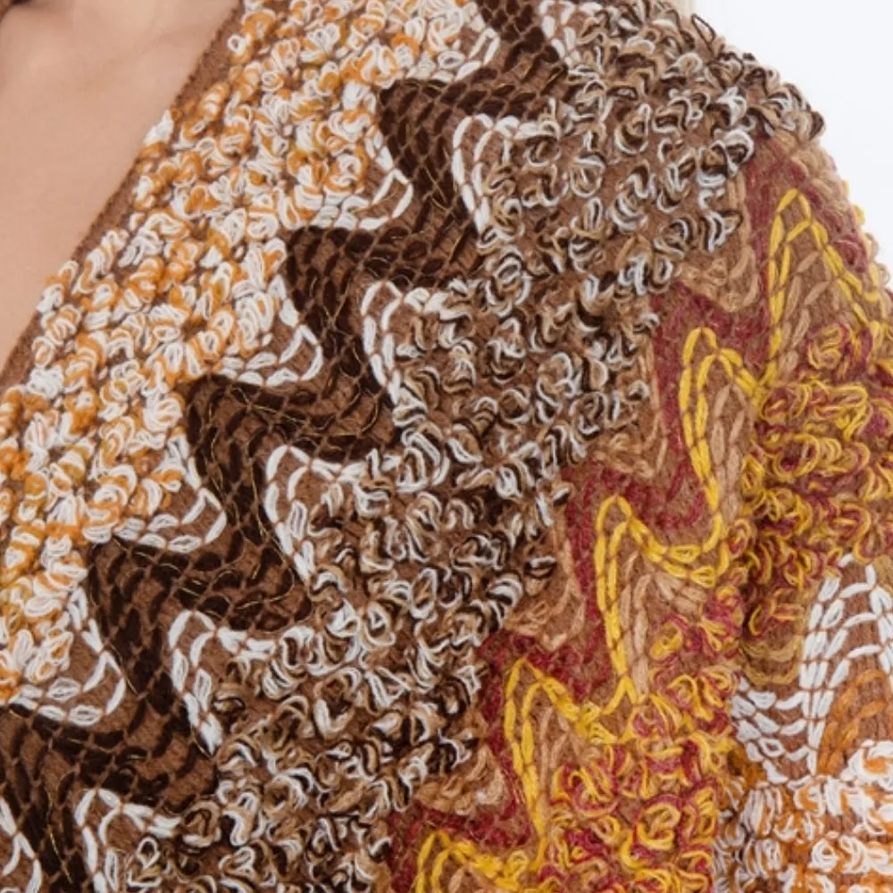 Textured Woven Ruana