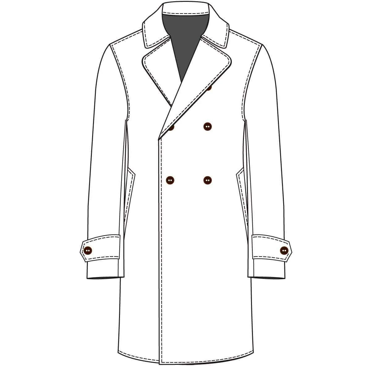 The Stately Overcoat | Grey Goldenpane