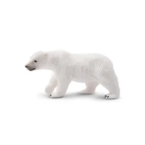 Toymany Walking Polar Bear Figurine Toy - Small Size