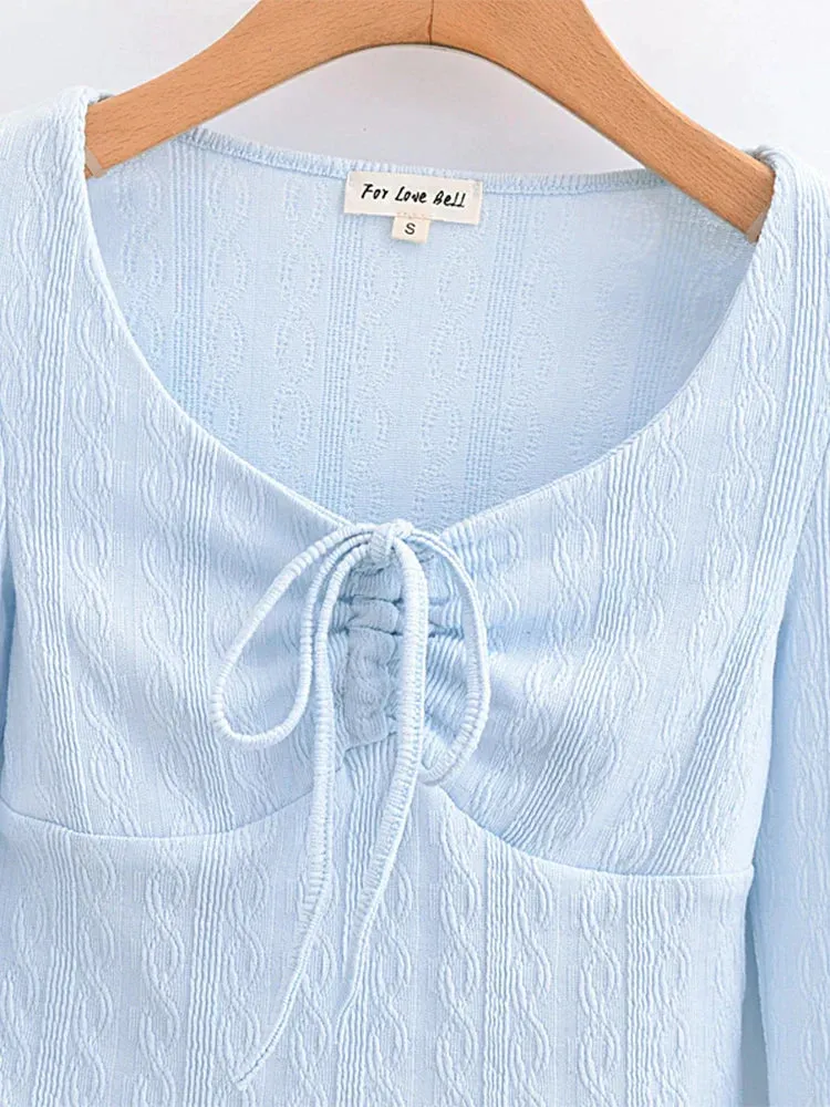 Wjczt 2024 PAREO KNITTED  CROP TOP