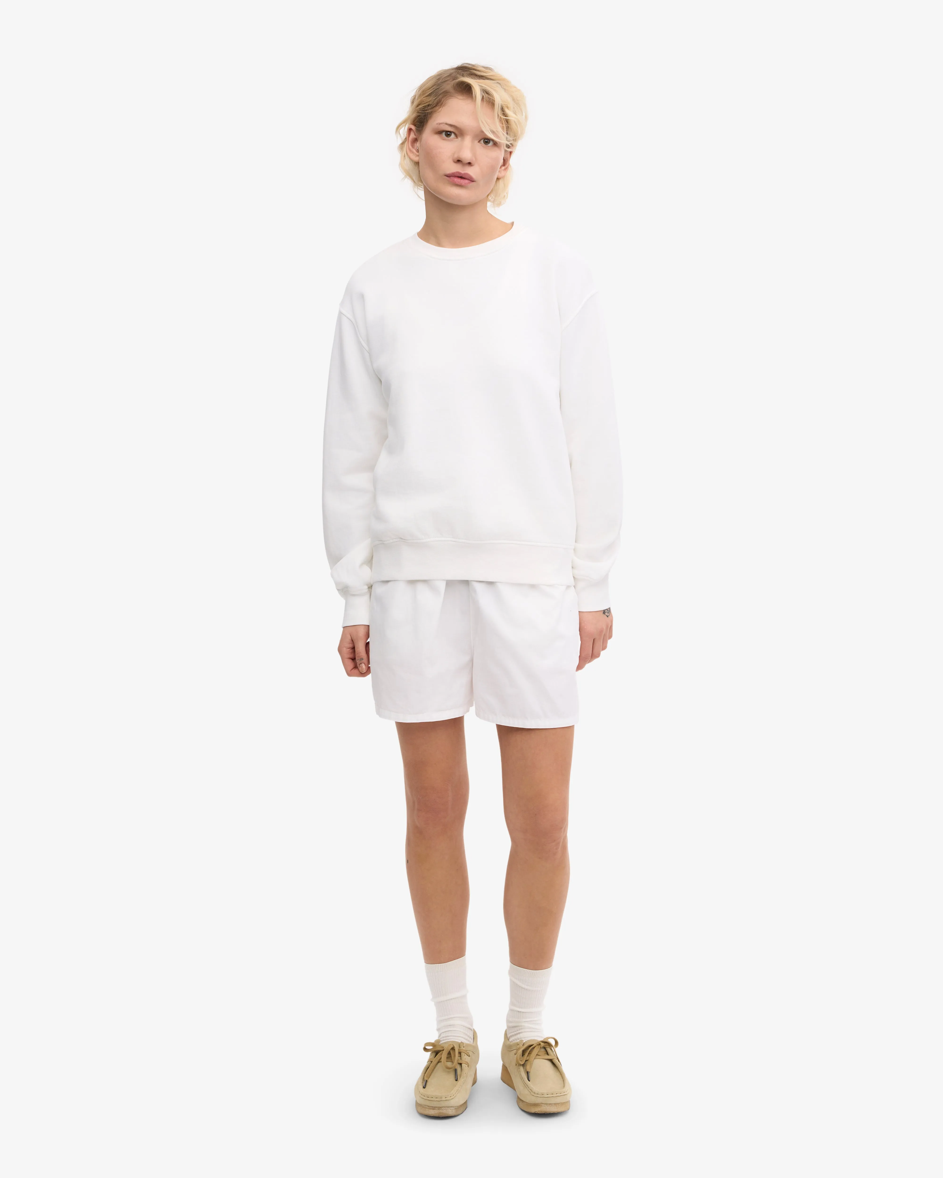 Women Classic Organic Crew - Optical White
