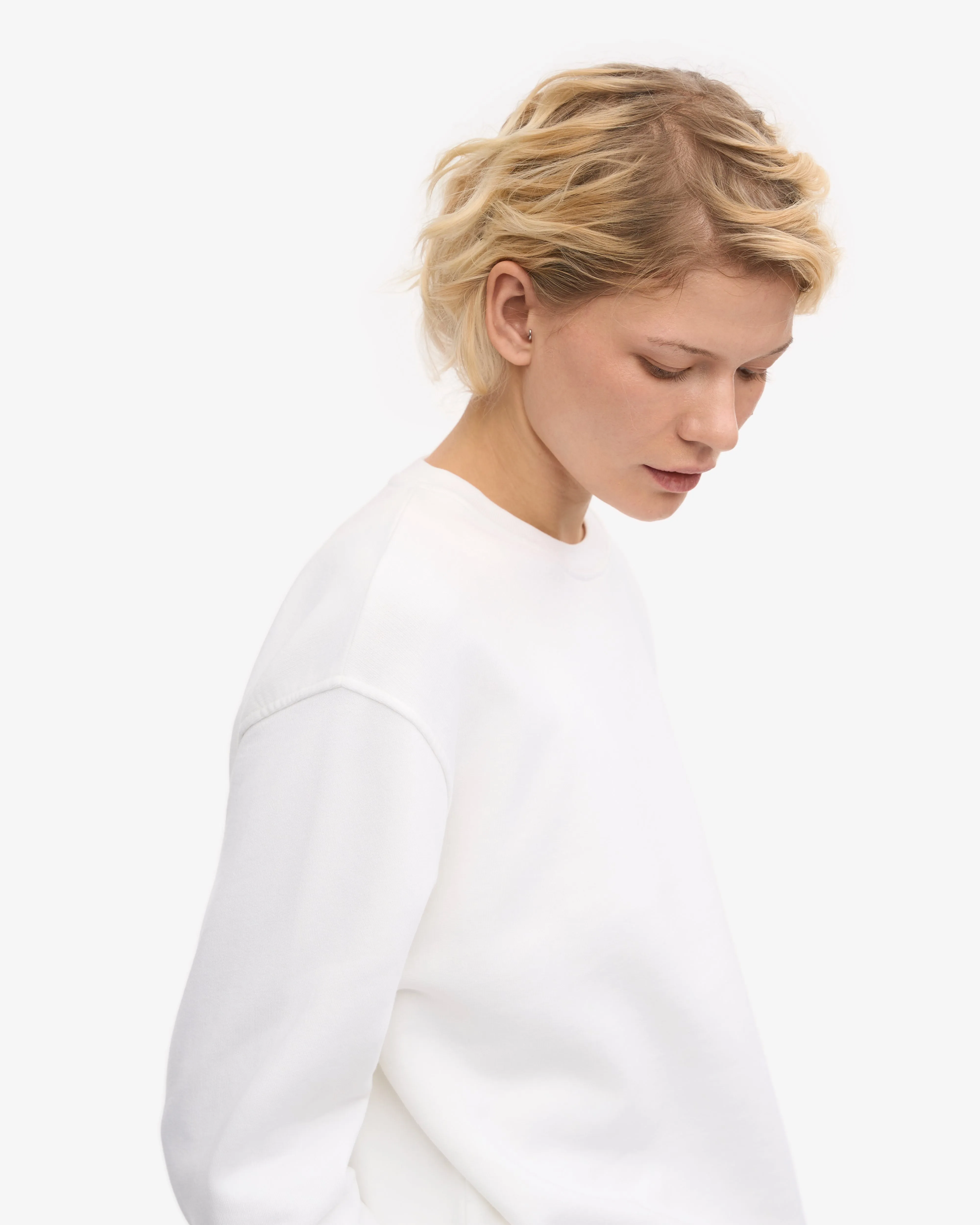 Women Classic Organic Crew - Optical White