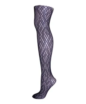 Women's Checkered Diamonds Nylon Net Tights
