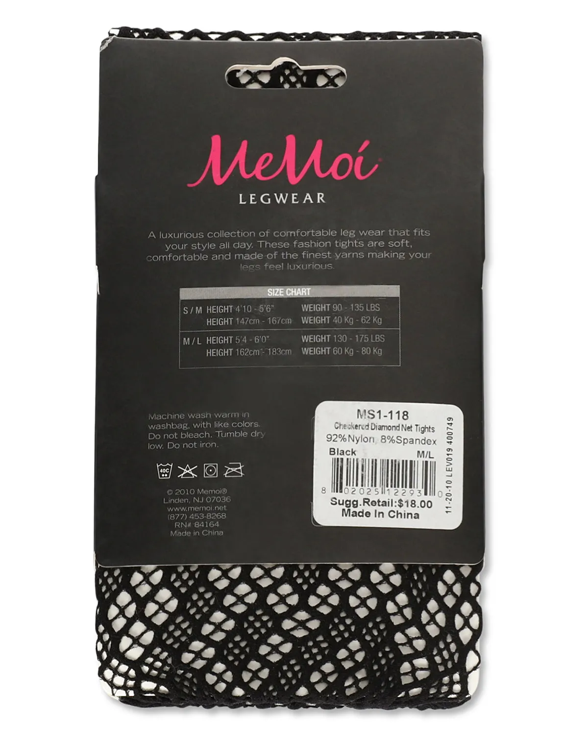 Women's Checkered Diamonds Nylon Net Tights