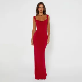 Women's Fashion Spaghetti Strap Backless Bodycon Dress
