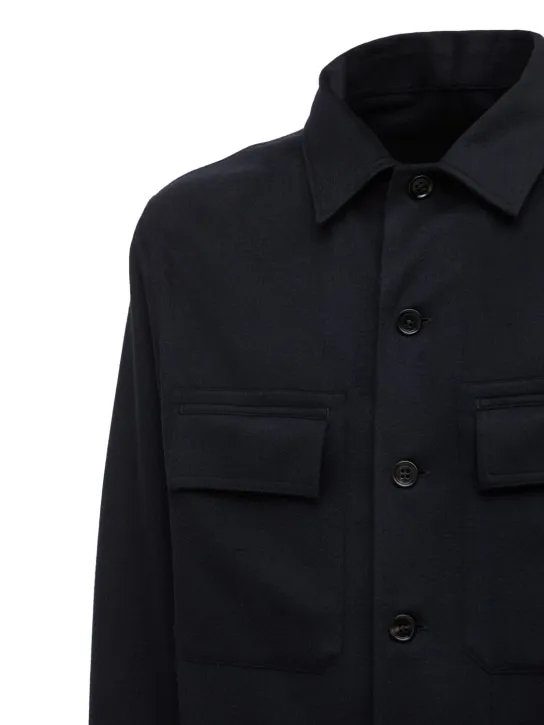 Zegna   Pure cashmere overshirt 
