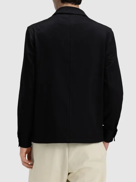 Zegna   Pure cashmere overshirt 